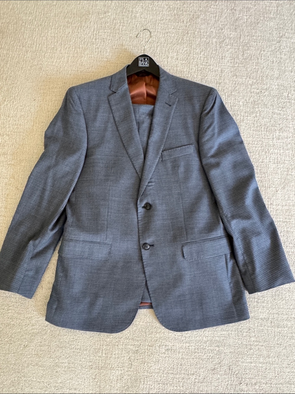Joseph A Banks Navy Slim Fit Suit